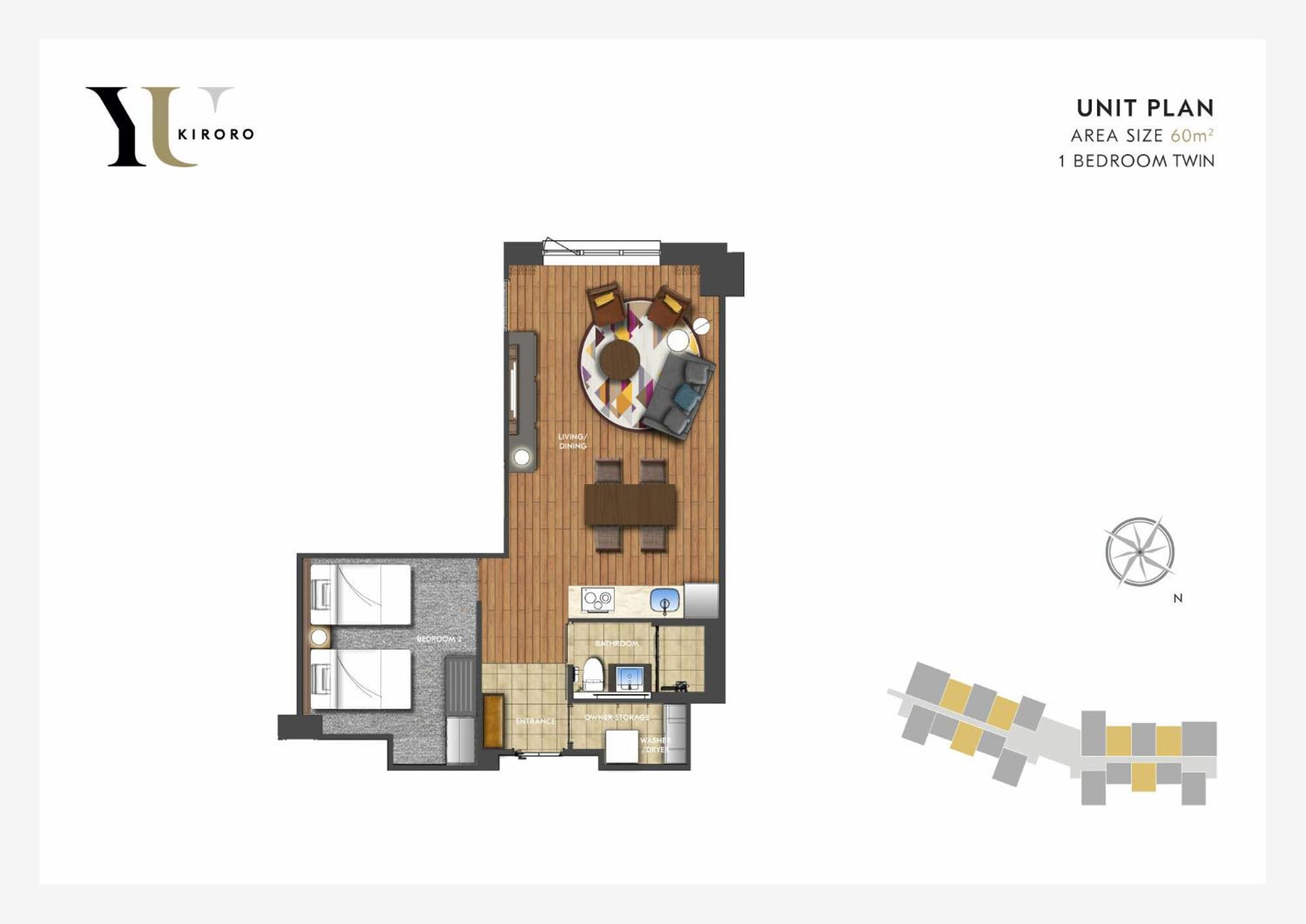 Yu Kiroro, Ski-In Ski-Out Luxury Residences Akaigawa Kamer foto